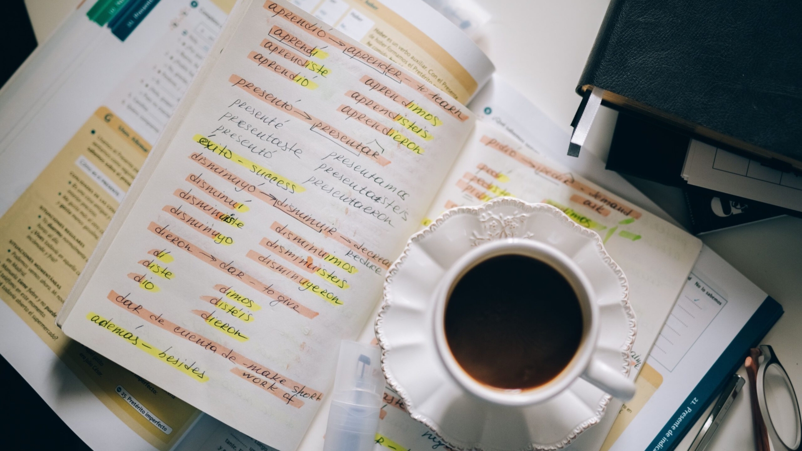 Business cost planning with documents and laptop